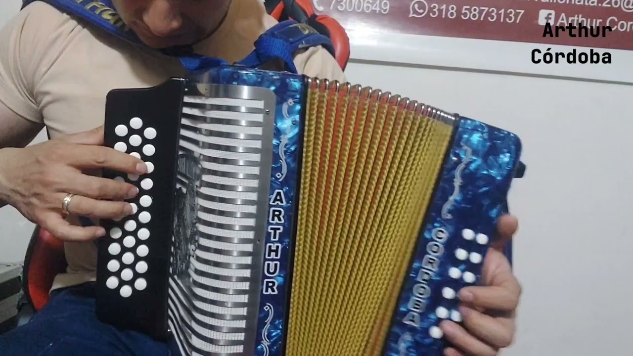 Donde están esos amores, TUTORIAL, Los Diablitos, acordeón BESAS cinco letras