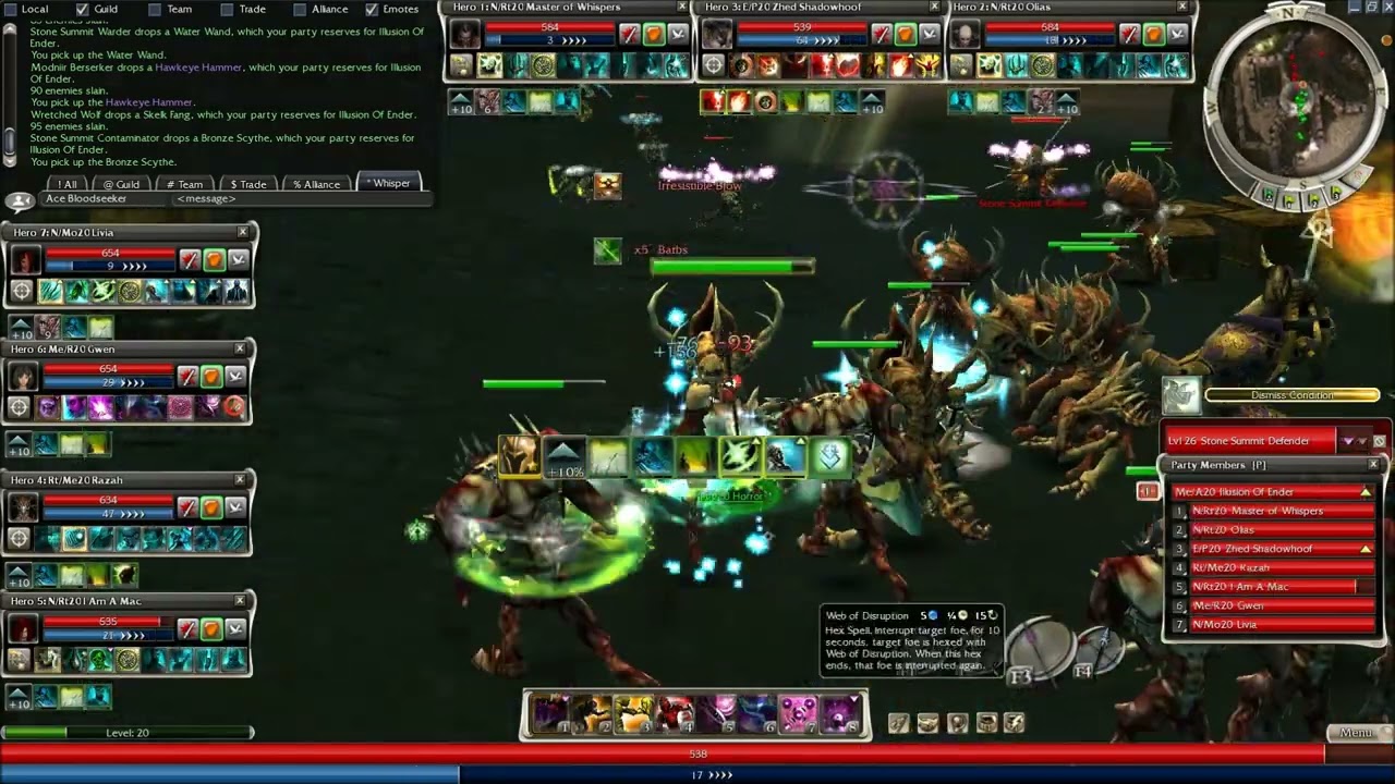 Guild Wars 1: Hero Only Slaver's Exile Hard Mode