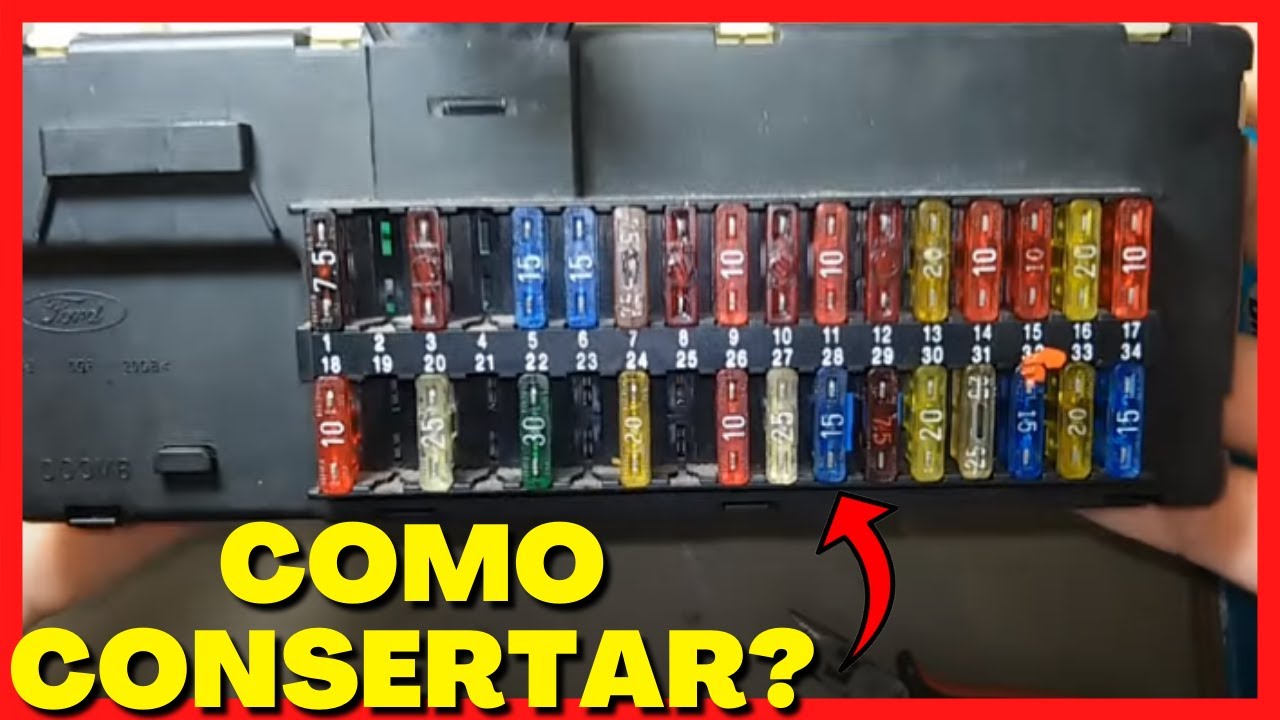 COMO CORRIGIR OS DEFEITOS DA CAIXA DE FUSÍVEIS DO ESCORT - Escort Zetec 1.8 16V