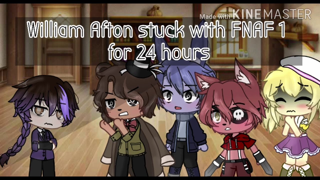 William Afton stuck with FNAF 1 for 24 hours || Gacha Club || •Little Blueberry•