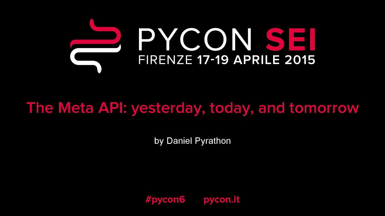 The meta API by Daniel Pyrathon