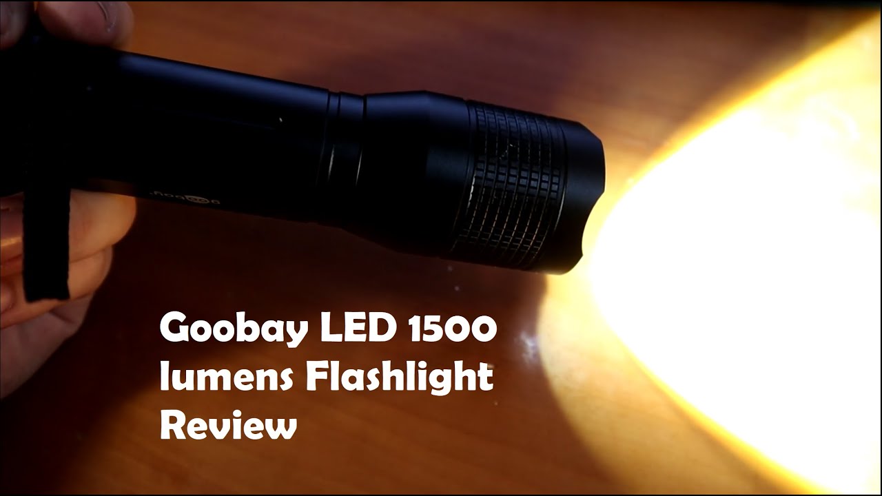 VERY GOOD budget Flashlight: GOOBAY Super Bright 1500 Flashlight (Under 30&euro;)