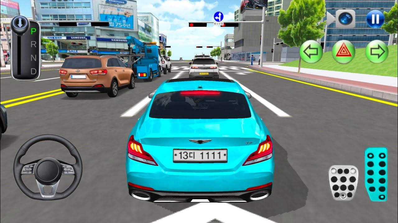 New Geneses G70 Car Parking Gameplay || 3d Driving Class Games #gameplay #cargame 