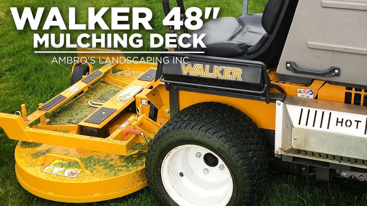 Приобрел для демонстрации мульчирующую деку Walker 48 дюймов!