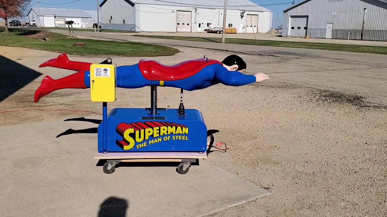 superman coin operated kiddie ride restoration