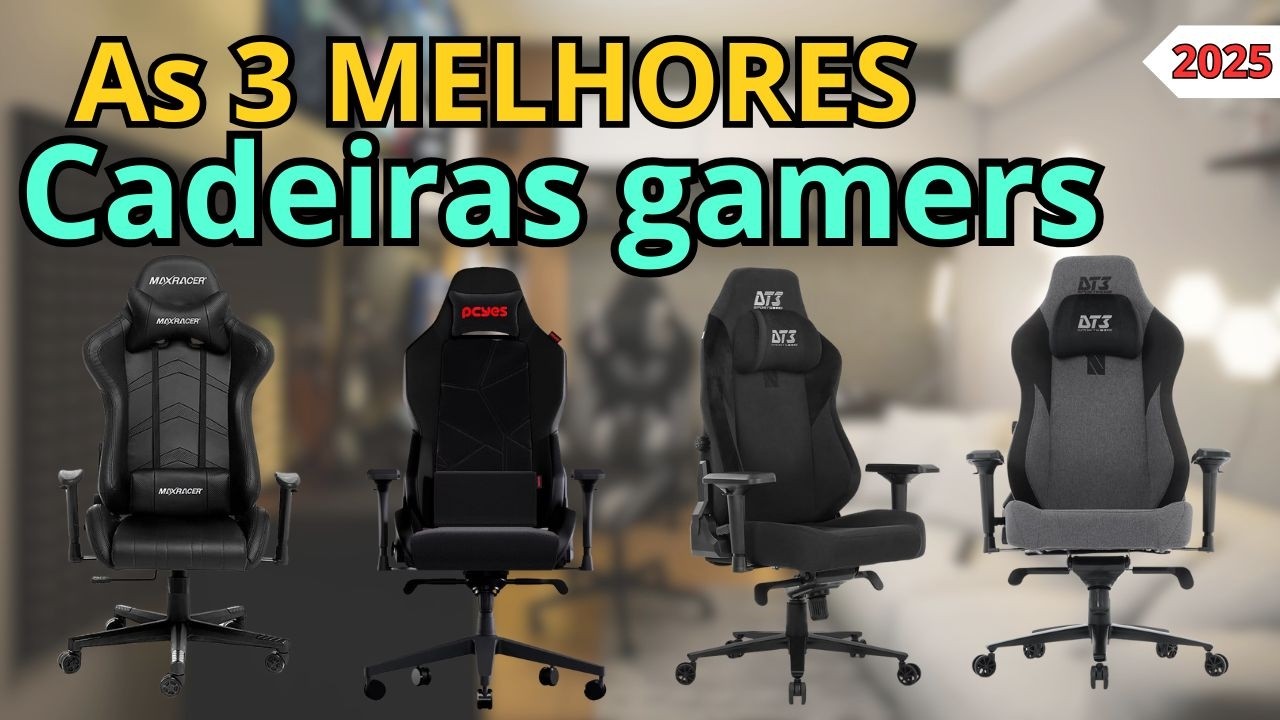 MELHOR CADEIRA GAMER PROFISSIONAL para comprar em 2026  TOP 3 MELHORES CADEIRAS GAMERS PROFISSIONAIS