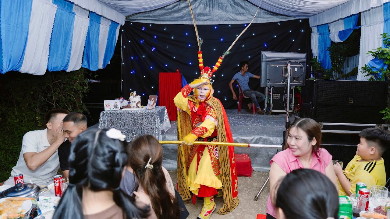 Biễu diễn tôn ngộ không #minhhiparty 
