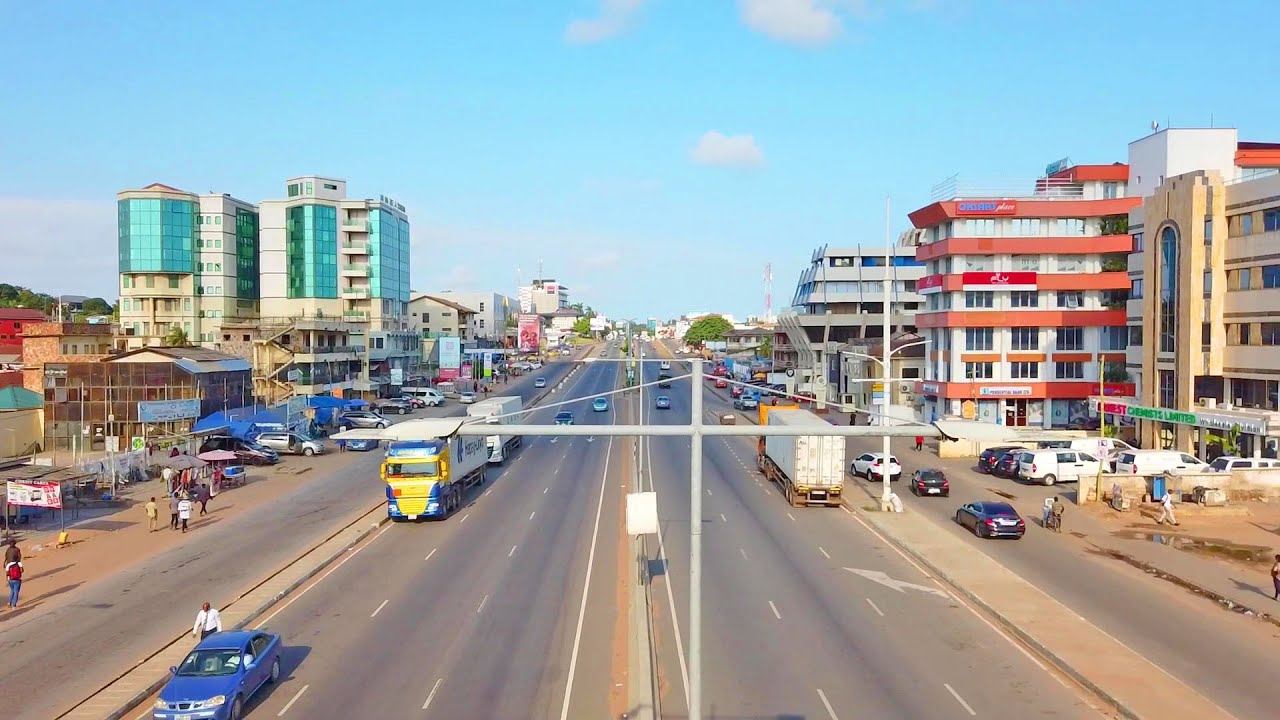 KWAME NKRUMAH INTERCHANGE GHANA ACCRA CIRCLE AFRICAN WALK VIDEOS