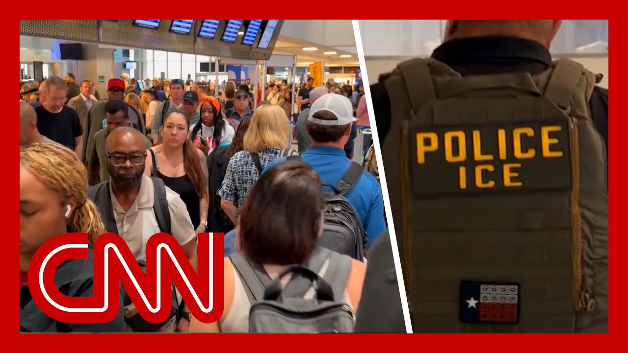 Airport lines hit 3+ hours as ICE aids TSA
