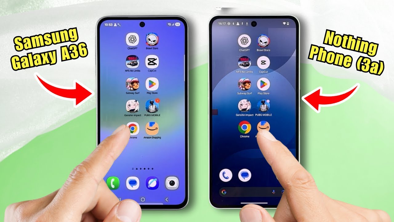 Galaxy A36 vs Nothing Phone 3a Speed Battle – Which Phone Wins in Real-Life Use?