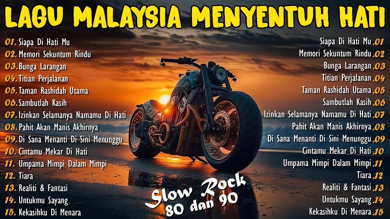 KOLEKSI LAGU JIWANG 80-90AN TERBAIK - LAGU SLOW ROCK MALAYSIA NI PENUH MEMORI - LAGU JIWANG 90AN