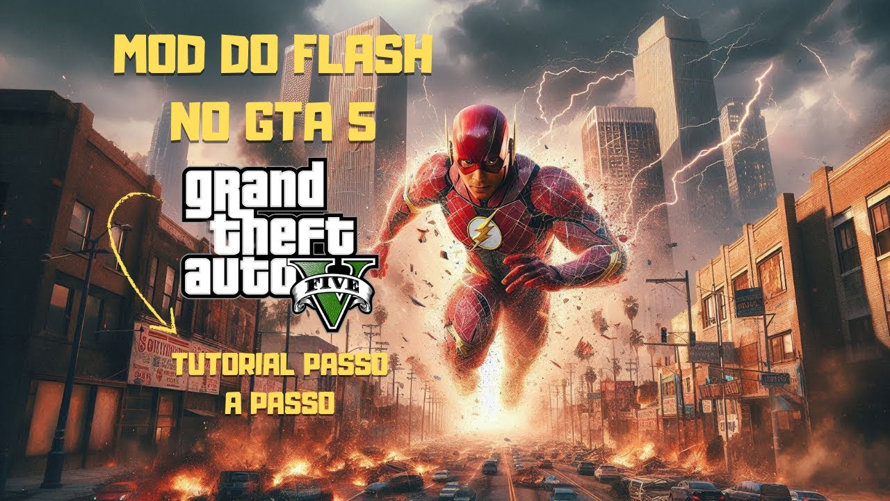Como instalar o MOD do FLASH no GTA5! Passo a passo! TUTORIAL.