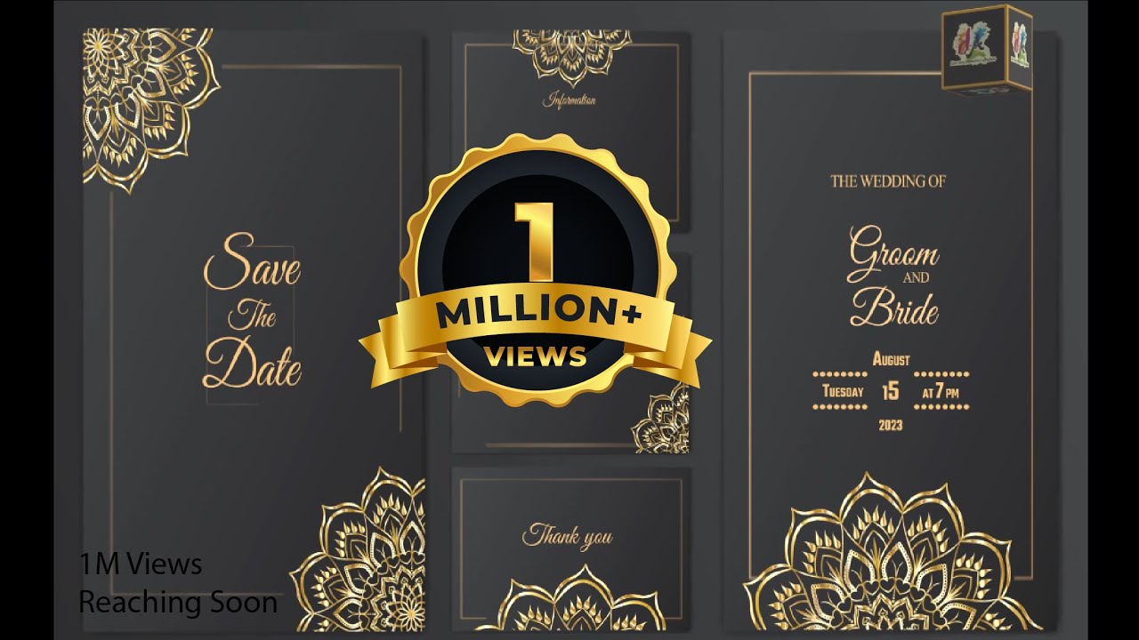 luxury wedding invitation card I Template I free no copyright