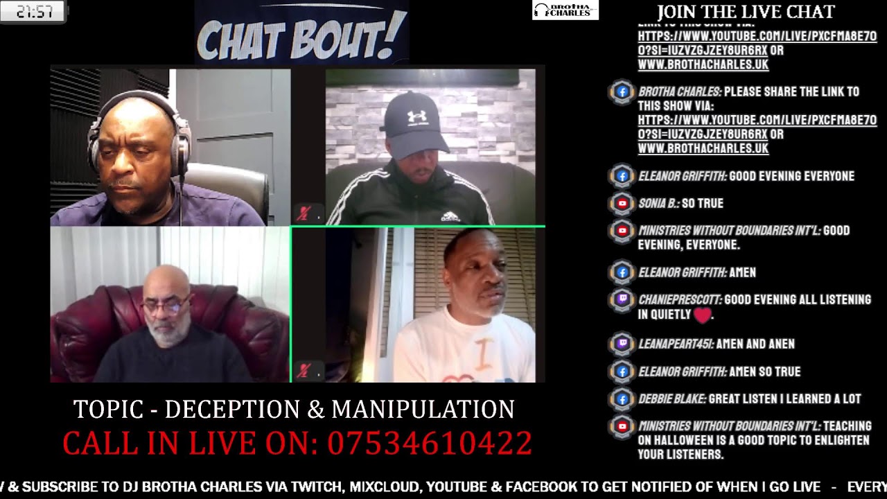 THE CHATBOUT TALKSHOW - 21.10.25 - TOPIC: DECEPTION & MANIPULATION