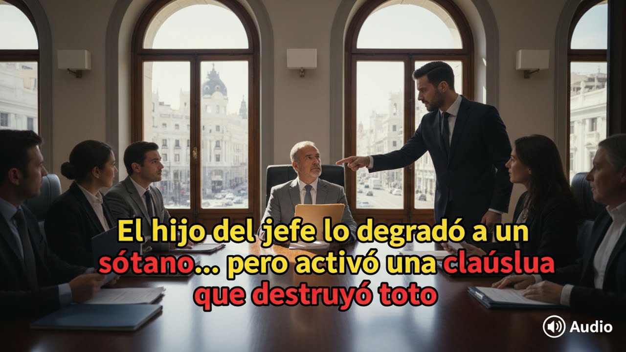 EL HIJO DEL JEFE LO REBAJÓ AL SÓTANO, ACTIVÓ UNA CLÁUSULA FATAL QUE LO HUNDIÓ TODO.