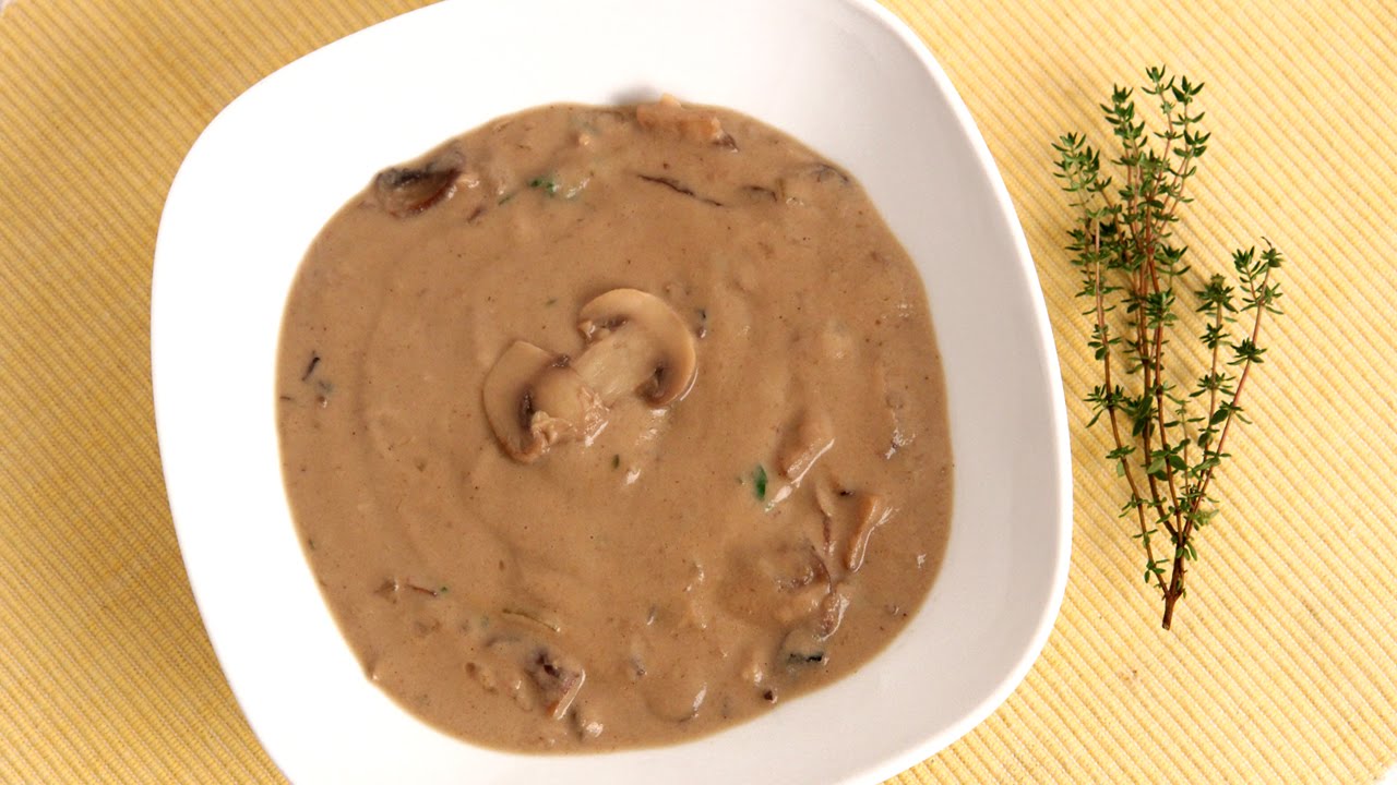 Homemade Cream of Mushroom Soup Recipe - Laura Vitale - Laura in the Kitchen Episode 825