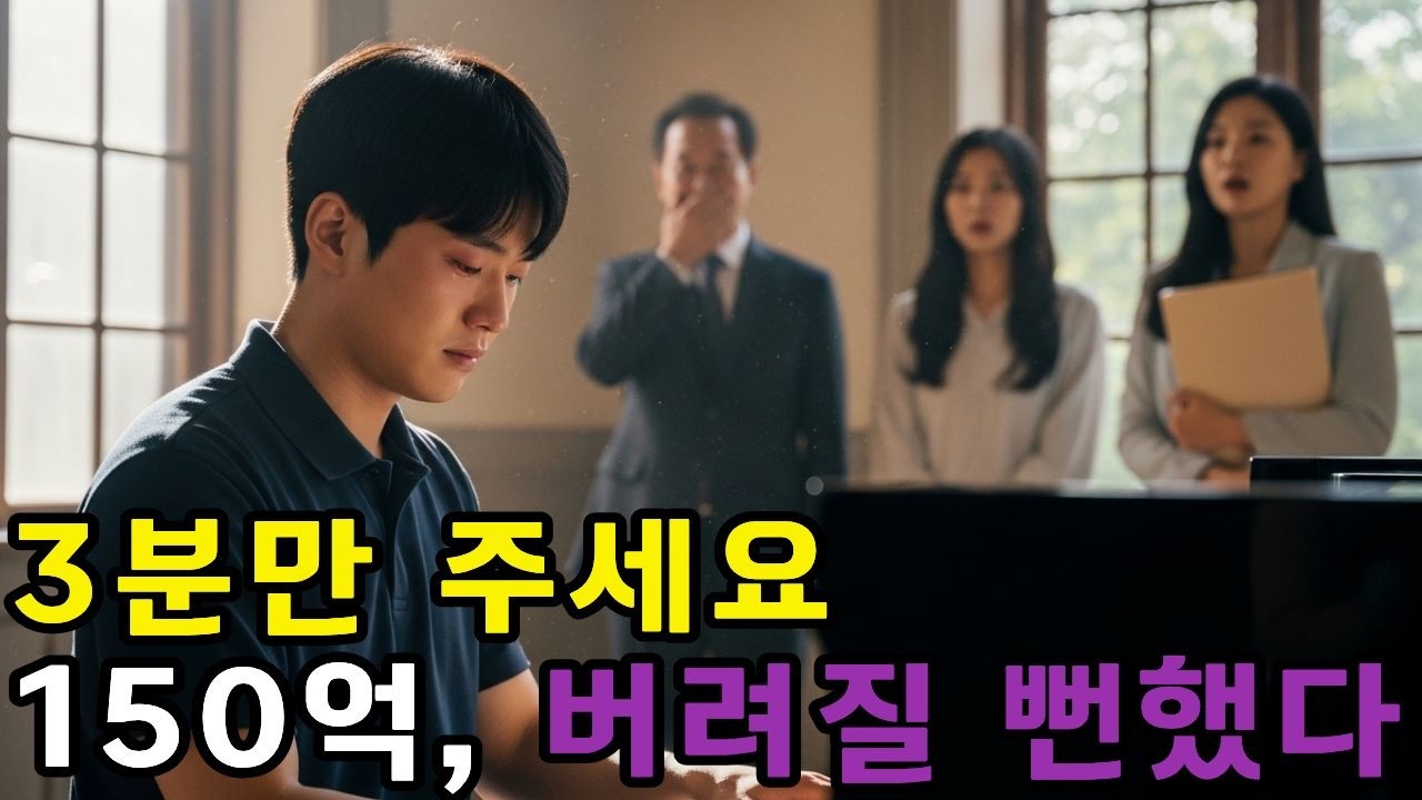 “딱 3분이면 됩니다” 150억 피아노를 버리려던 억만장자가 얼어붙은 이유 |감동사연|