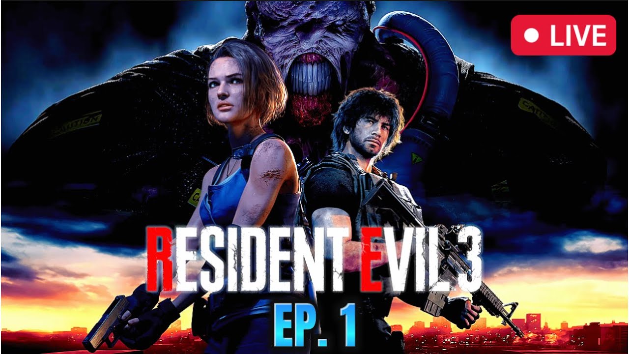 LIVE - RESIDENT EVIL 3 (2020) (PC) FIRST PLAYTHROUGH (Ep. 1)