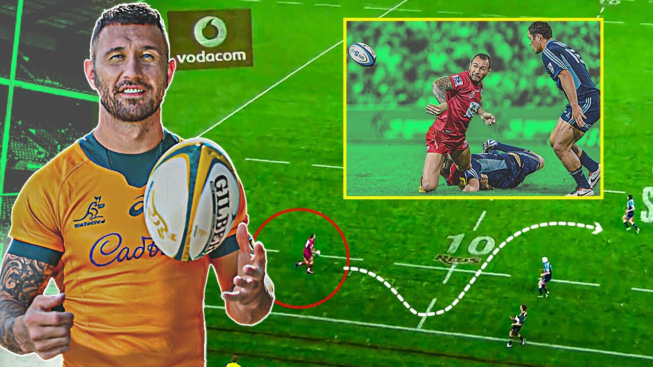 8 Minutes of Quade Cooper's Most Unbelievable Rugby Plays | Ankle Break, Skill & Pass
