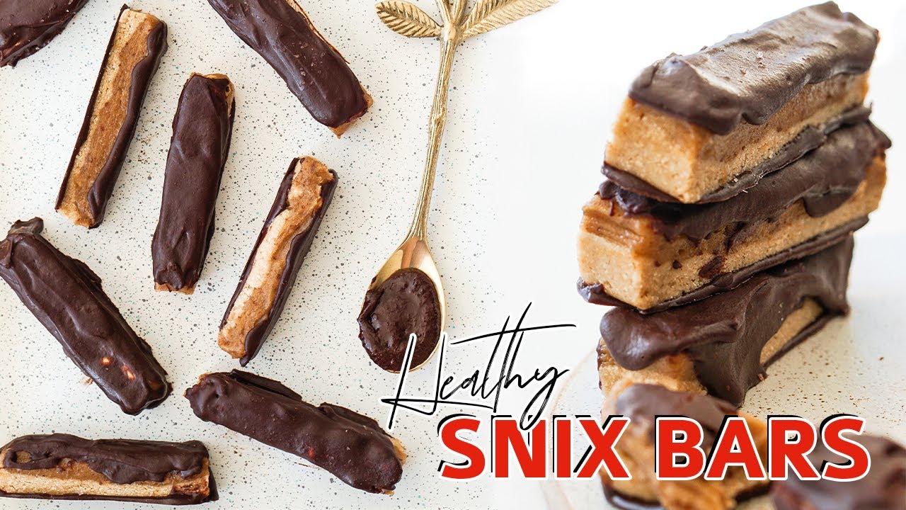 Cook With Me | Healthy Vegan Snix Bars (Snickers x Twix) | Gooey, Creamy, Crunchy and Delicious!