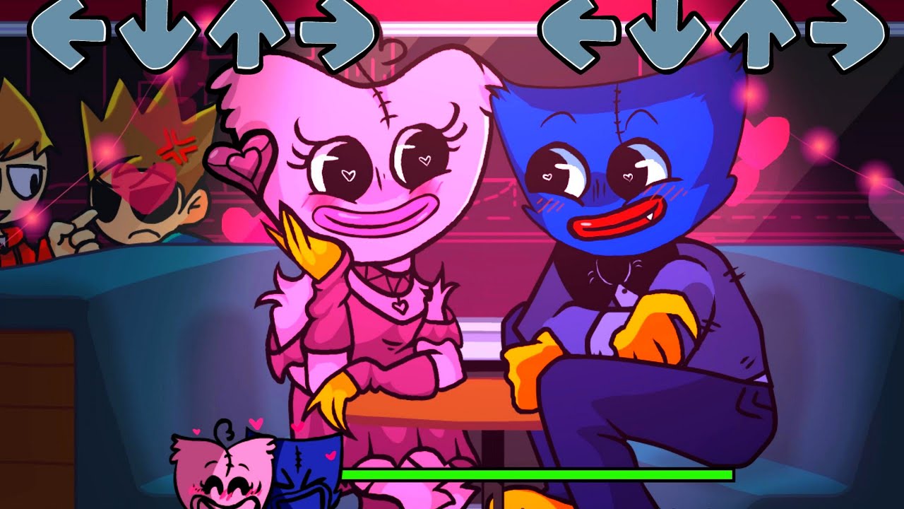 Friday Night Funkin': VS  Kissy And Huggy (Date week reskin) Full Week [FNF Mod/HARD]