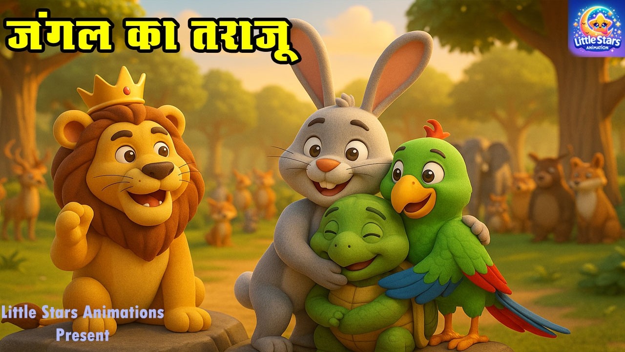 जंगल का तराज़ू — ईमान, बुद्धि और न्याय की नई पंचतंत्र कहानी | Moral Story | Hindi Kahani