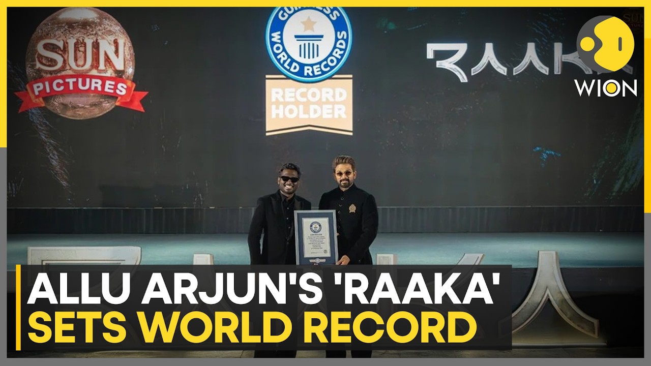 Allu Arjun&rsquo;s &lsquo;Raaka&rsquo; Makes History, Sets World Record | WION