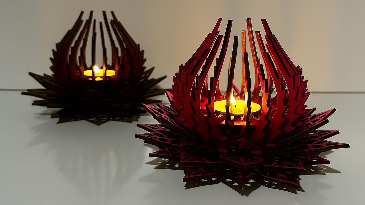 DIY Laser-Cut Candle Holder | Step-by-Step Assembly