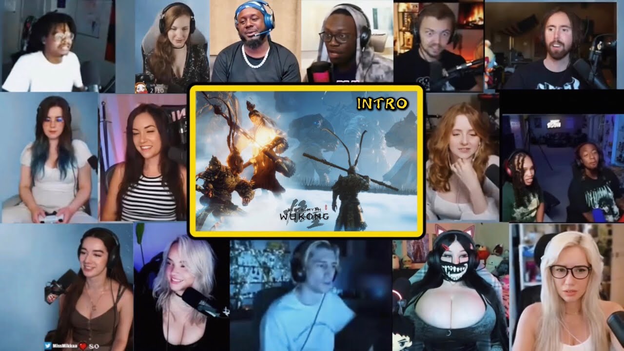 Streamers Play & React To Black Myth Wukong’s Intro | Black Myth Wukong Intro Reaction Mashup