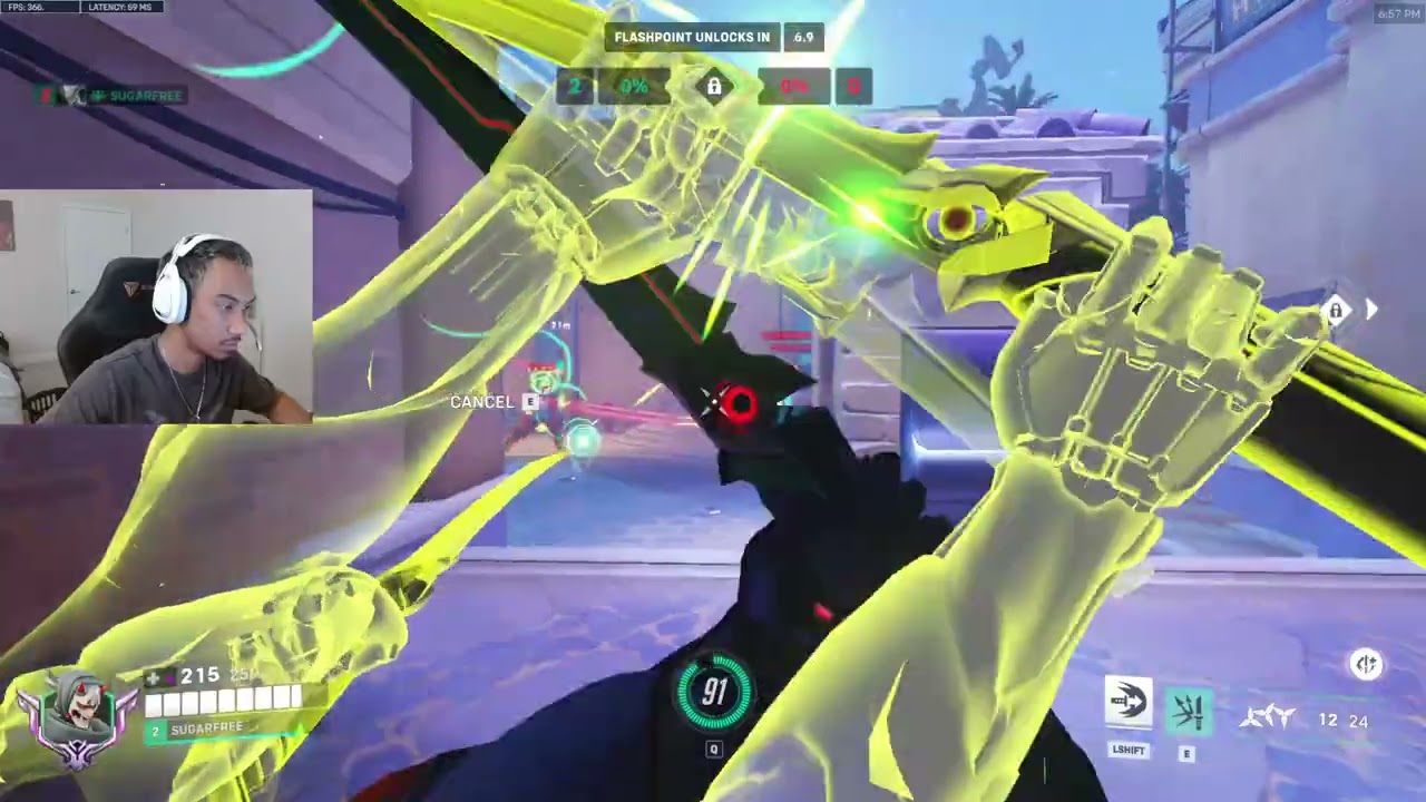 POTG! Безумный Генджи без сахара. Геймплей 20 сезона Overwatch 2.