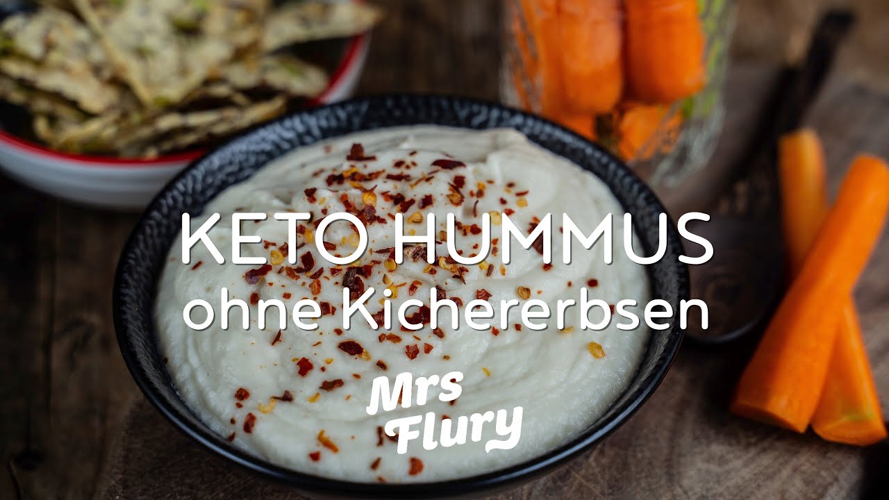 Low Carb Hummus - gesund und lecker - Keto Humus Rezept vegan