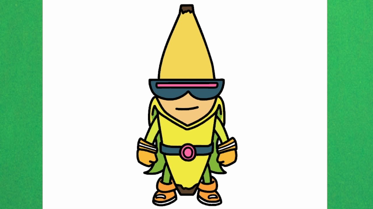 Como dibujar a Super Banana de Stumble Guys