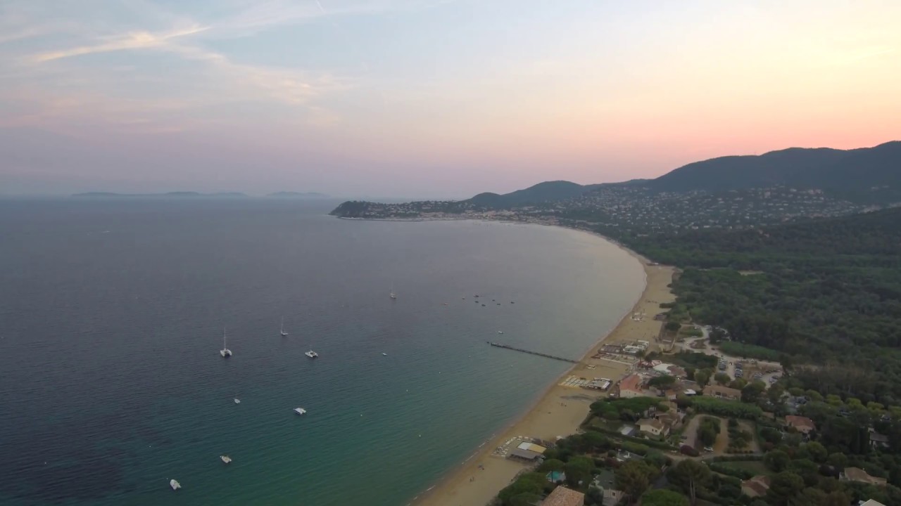 Drone Flight From La Croix Valmer to Cavalaire Sur Mer 4K Quality ( French )