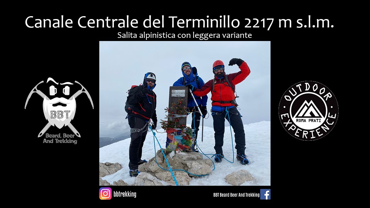 Canale Centrale del Terminillo 2217 m s.l.m. con variante