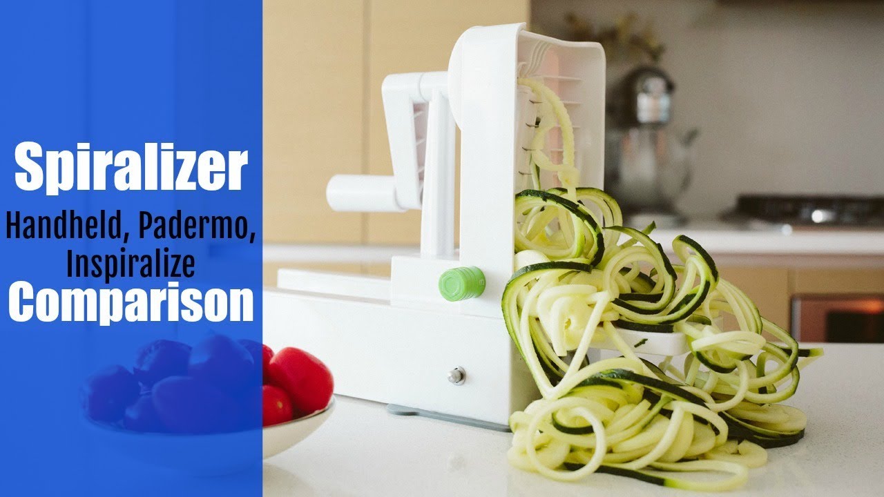Spiralizer Comparison {handheld, Padermo, Inspiralized}