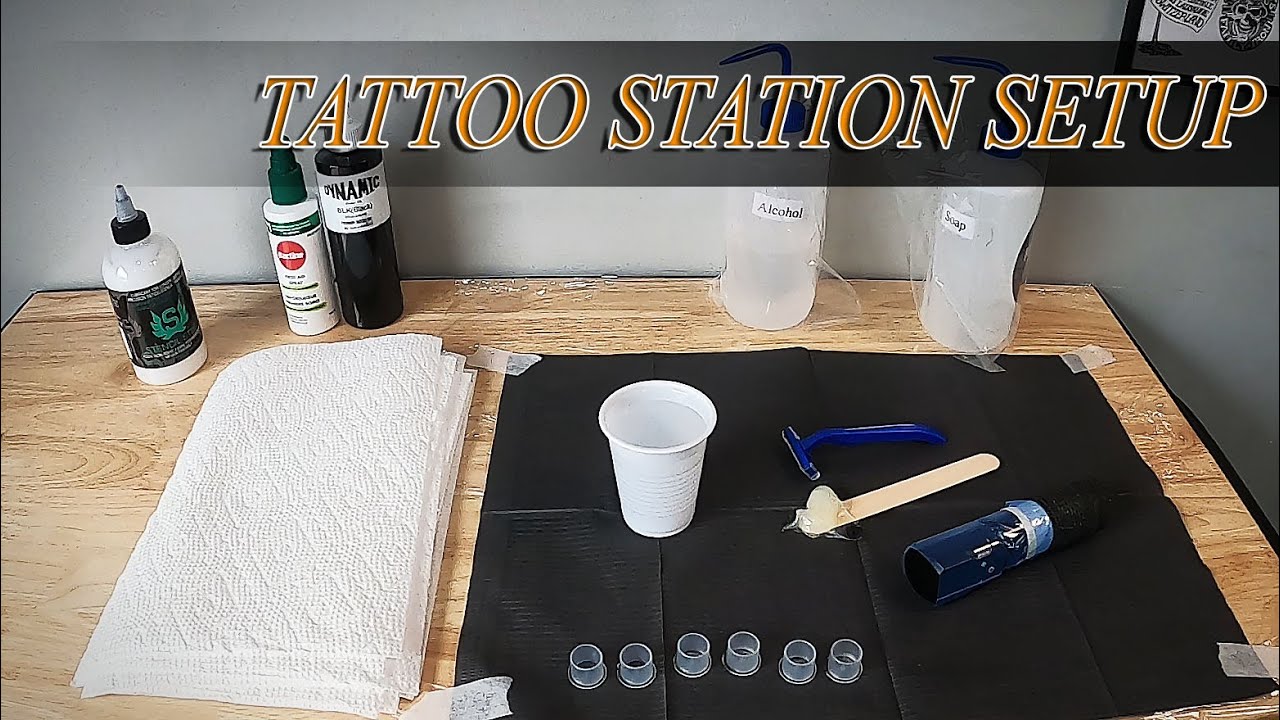Tattoo Station Setup POV