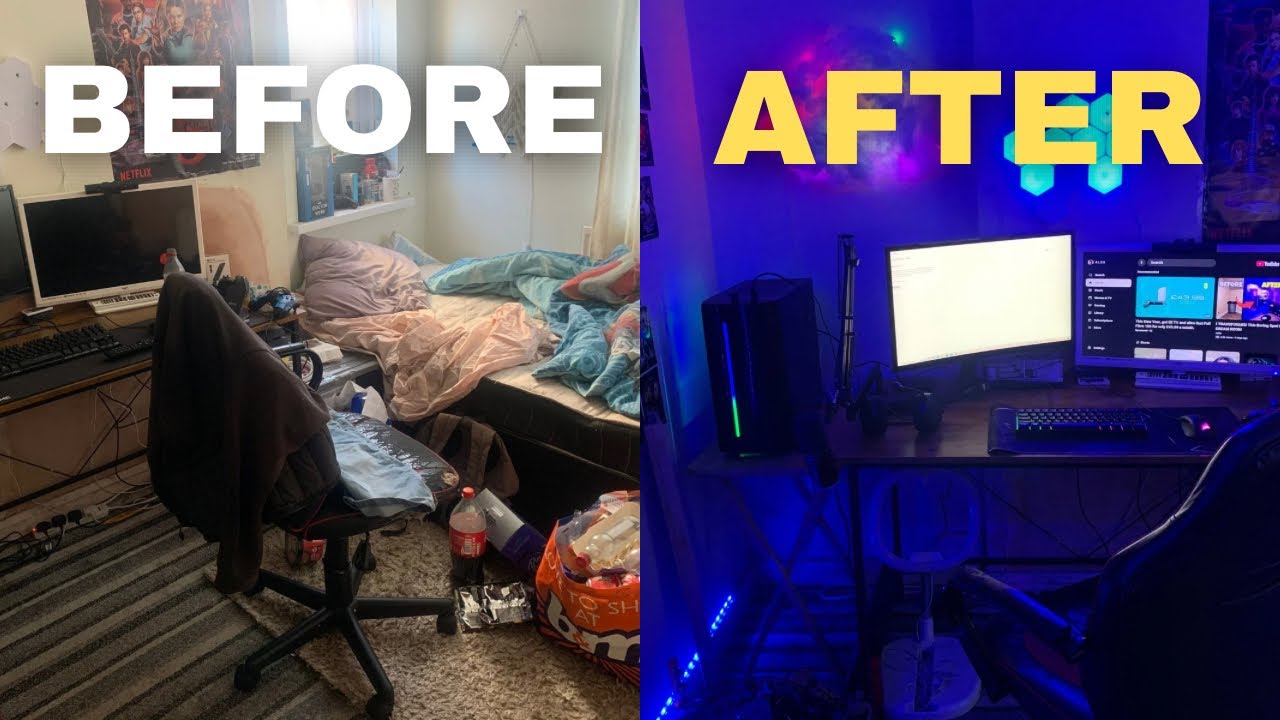 Transforming My MESSY Room Into My Dream Streaming Studio 