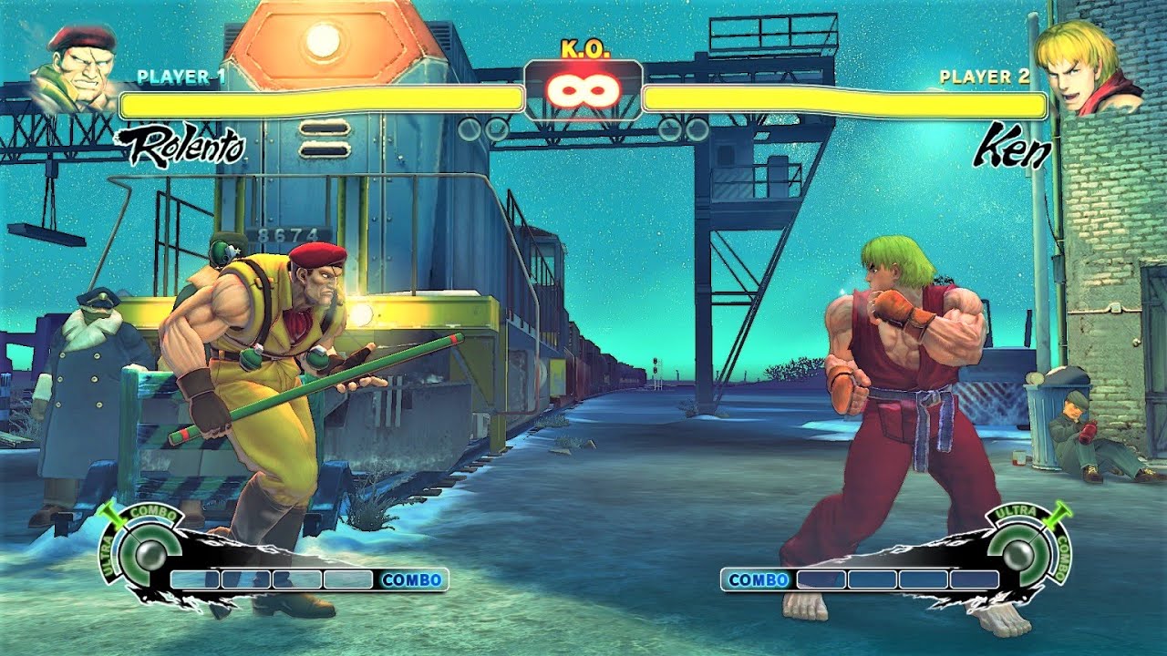 Rolento vs Ken (Hardest AI) - Ultra Street Fighter IV