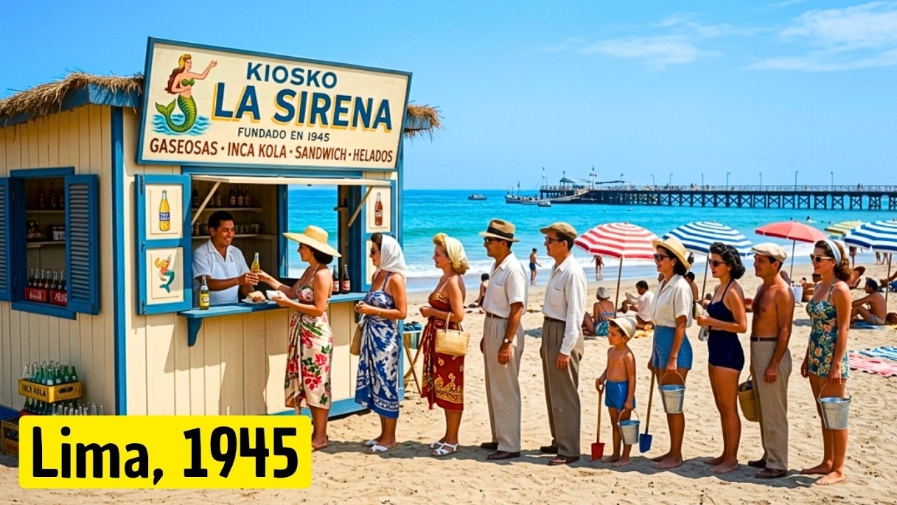 As&iacute; Era el Verano en Anc&oacute;n Durante la Edad de Oro de Lima en 1945 | Balneario de Lujo
