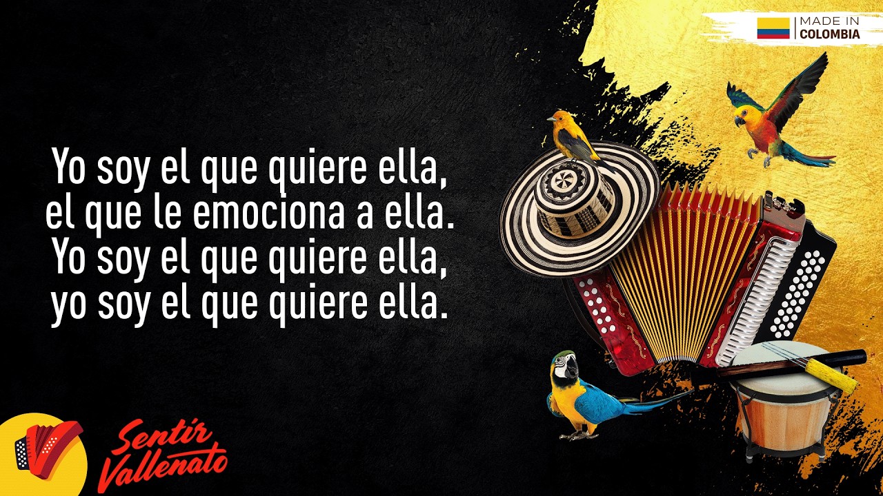 El Terremoto, El Gran Martín Elías & Rolando Ochoa, Video Letra - Sentir Vallenato