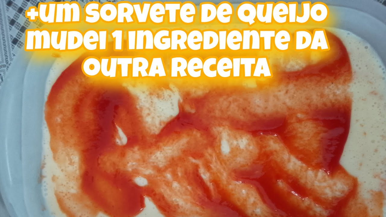 MAIS UM SORVETE MUDEI UM QUEIJO PRA CREME DE RICOTA E CONTINUA UMA RECEITA 🤤