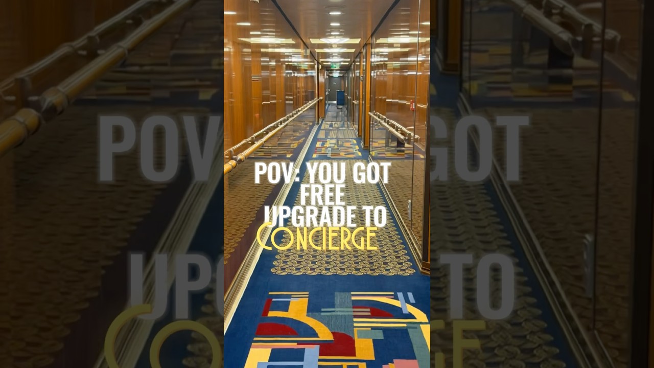 POV: You got a FREE CONCIERGE UPGRADE on Disney Cruise! 🚢✨