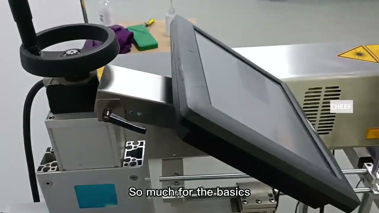 Let's take a look at the assembly and connecting the video of the Videojet 3340 laser machine!