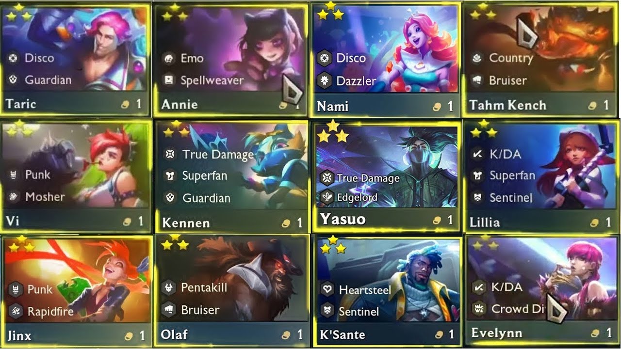 All Champions 1-Cost 3-Star TFT SET 10 ⭐⭐⭐