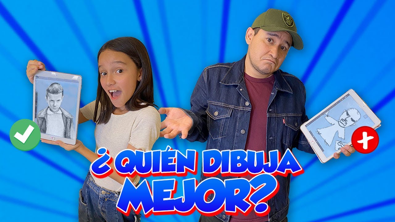 COMPETENCIA DE DIBUJOS CON MI PAPÁ