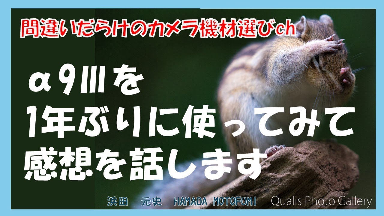 間違いだらけのカメラ機材選びch 「α9Ⅲを1年ぶりに使ってみて感想を話します」