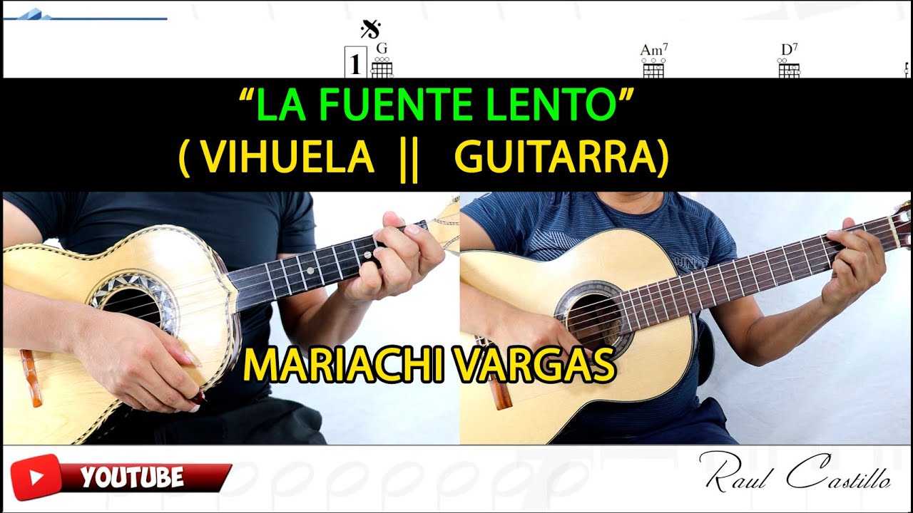 LA FUENTE LENTO || VIHUELA || GUITARRA || MARIACHI VARGAS