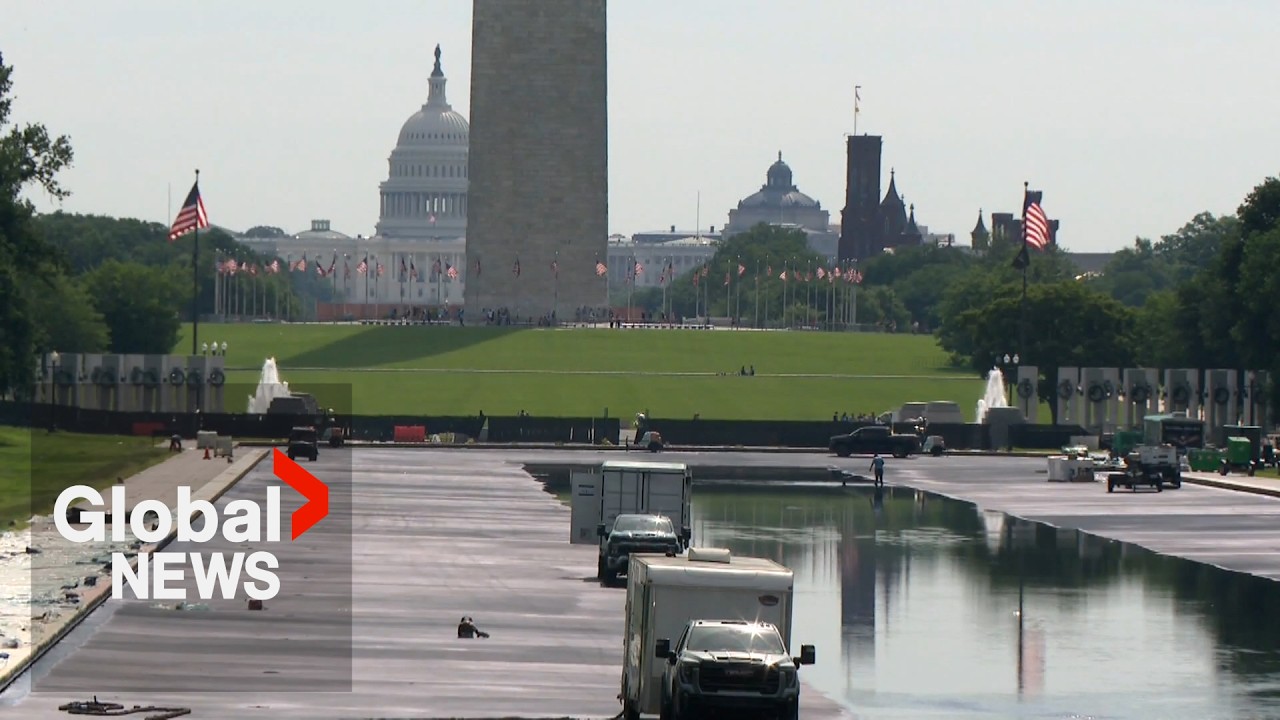 Trump&rsquo;s transformation of Washington continues with the Lincoln Memorial Reflection Pool
