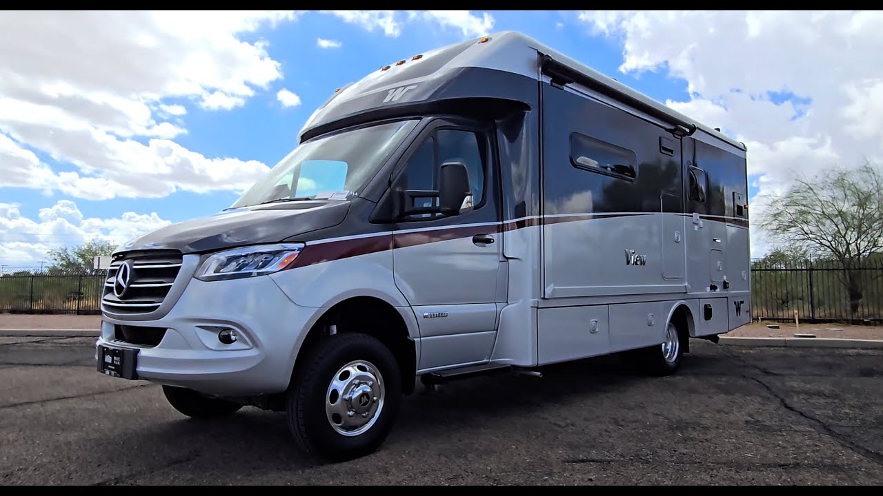 2025 Winnebago View 24T AWD Smokehouse full paint, Mod Allure decor Sprinter 3500 Full Visual Review