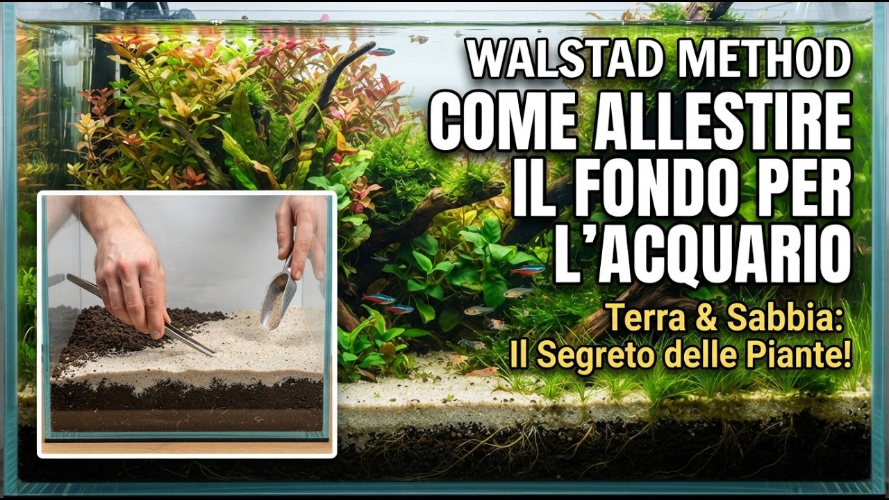 Come realizzare il fondo dell'acquario con il metodo Walstad